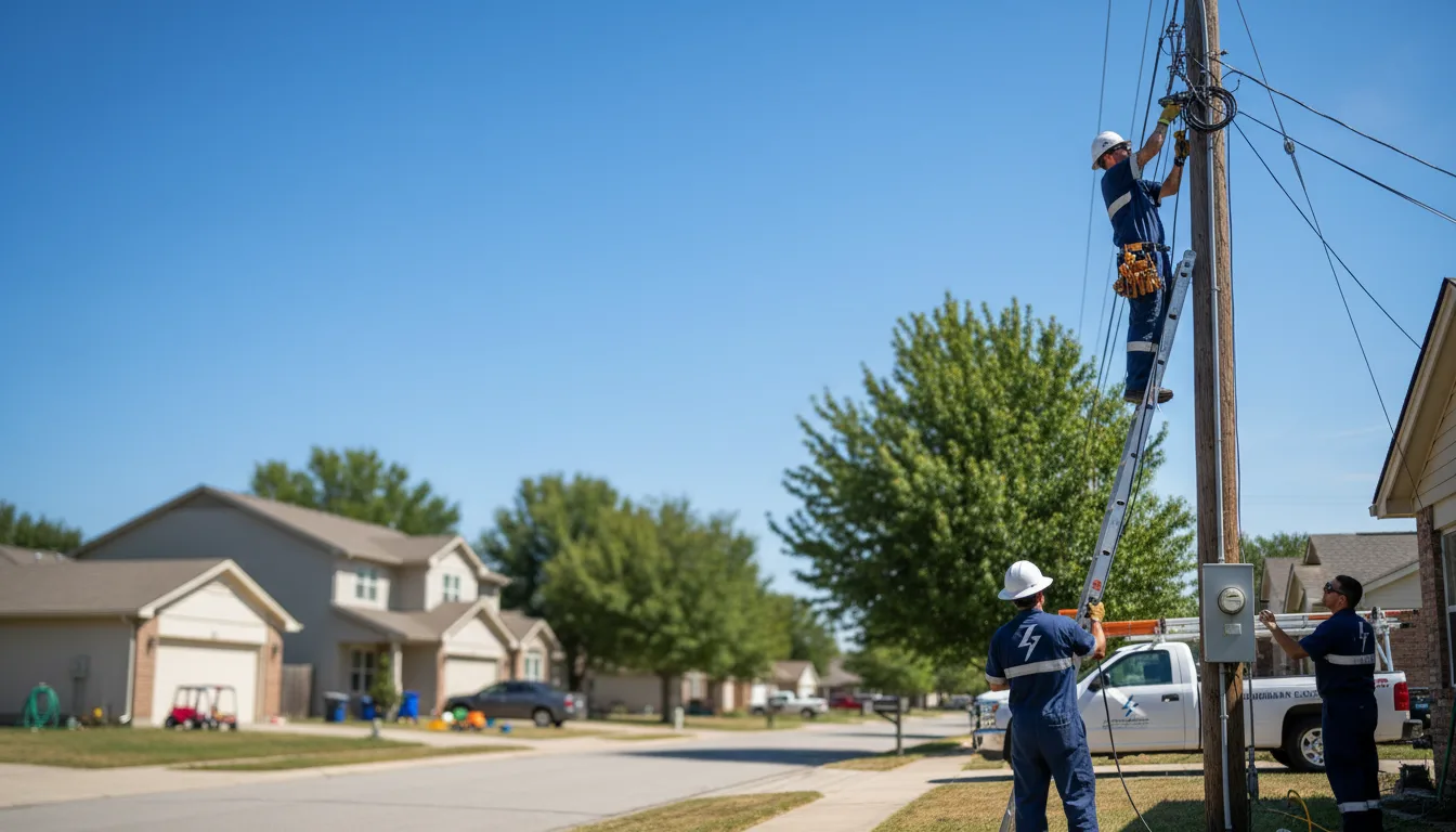 Residential electrician providing installation services in Ozark, AL